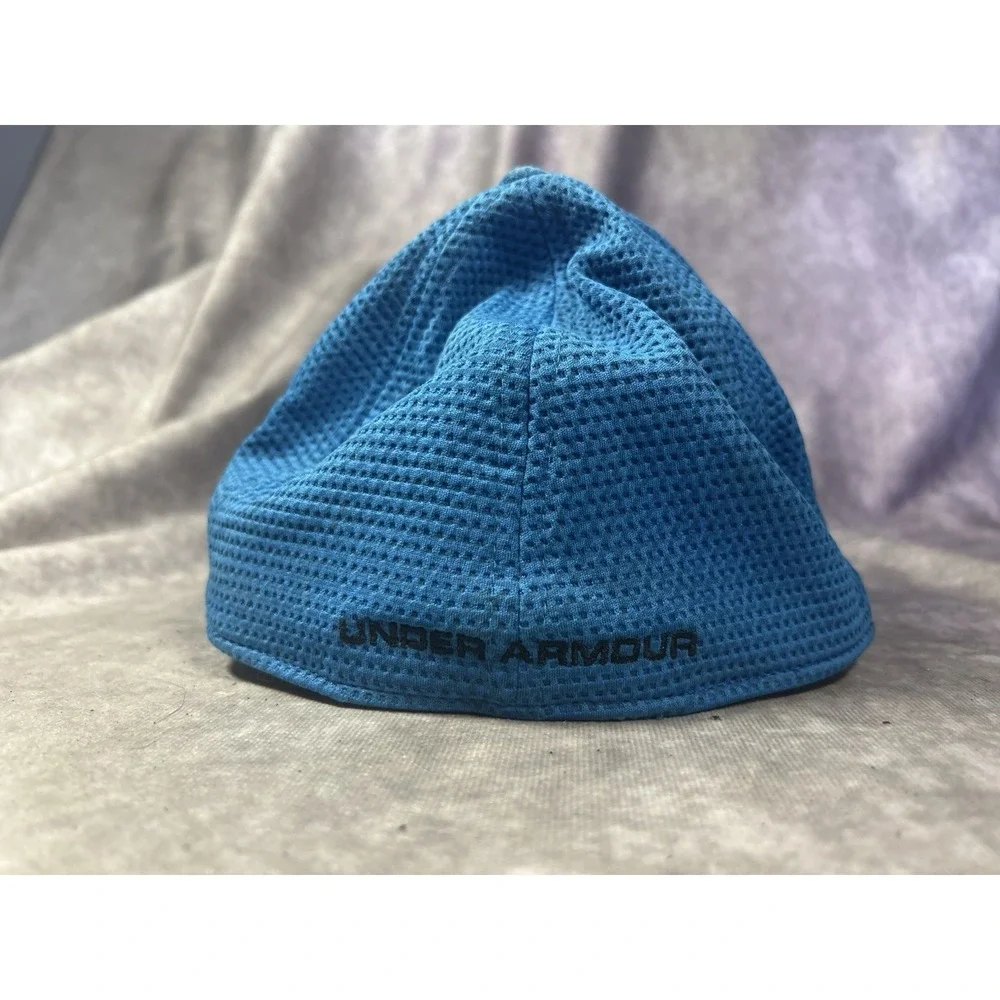 Under Armour Blue Stretch Fit Hat Cap L/XL HeatGear Athletic Flex Fit